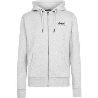 Superdry Klassisk Orange Label hættetrøje med lynlås