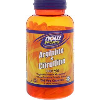 NOW Foods Arginin & Citrullin 500/250 mg