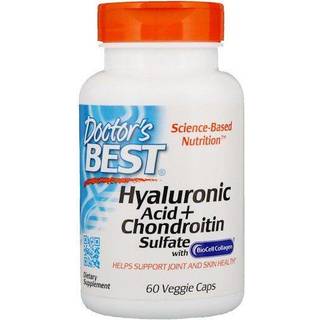 Hyaluronsyre + Chondroitinsulfat med BioCell Collagen - 60 kapsler