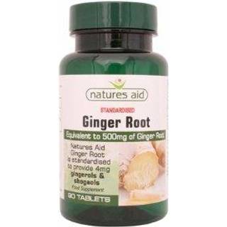 Natures Aid - Ingefærrod Standardiseret 500 mg (90 Tabletter)