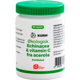 Kurm Økologisk Echinacea & Acerola (60 kap)