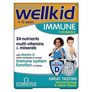 Vitabiotics - Wellkid Immune Tyggetabletter 30 stk