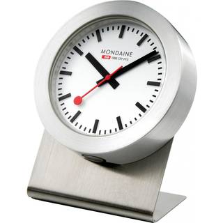 Mondaine A660.30318.81SBB magnetische silberne Wanduhr Tischuhr Küchenuhr 50 mm