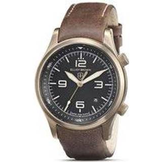 Elliot Brown Canford Black Dial Brown Leather Strap Men’s Watch 202-022-L24