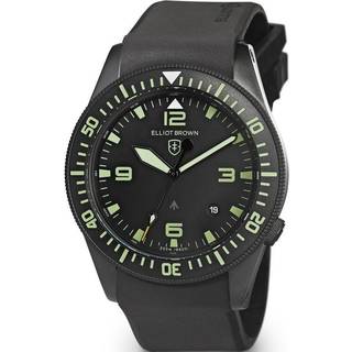Elliot Brown Holton Black Dial Rubber Strap Men’s Watch 101-001-R06