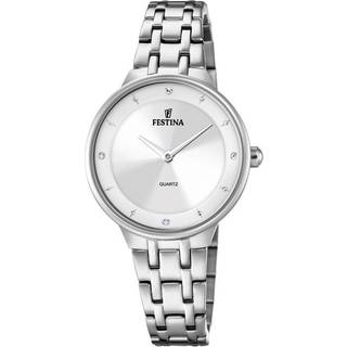 Festina dameur i stål med grå urskive
