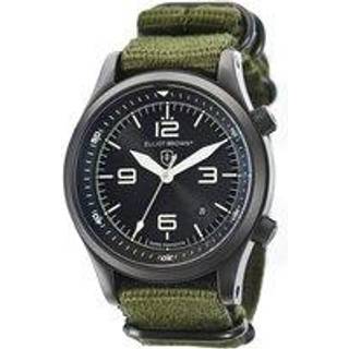 Elliot Brown Canford Black Dial Green Textile Strap Men’s Watch 202-004-N01