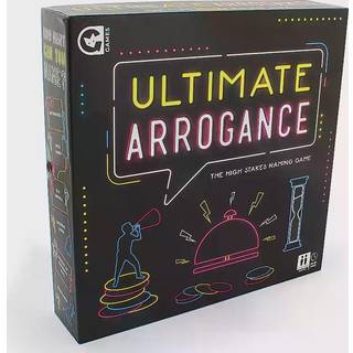 Ultimate Arrogance-spillet: Bluff, Navngiv din liste, Ring klokken og vind tokens (2+ spillere, 12+ år)