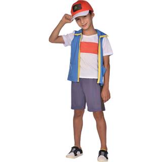 Ash kostume 116-128 cm Pokemon Fastelavn &amp; udklædning 990889