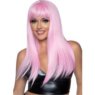 LEG AVENUE - LONG STRAIGHT BANG WIG PINK