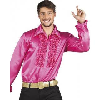 Disco skjorte pink, XL