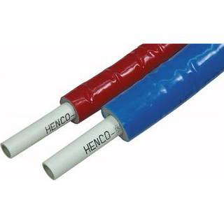 Henco Alupex-rør RIXc Ø26 x 3,0 mm x 50 m med 13 mm blå isolering - Meter pris