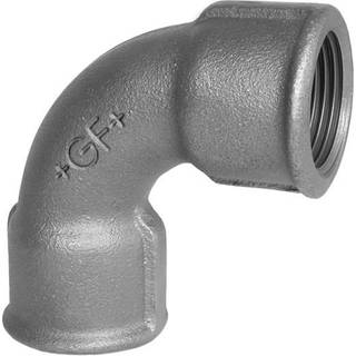 Bøjning kort Sort 1/2"  Muffe-Muffe