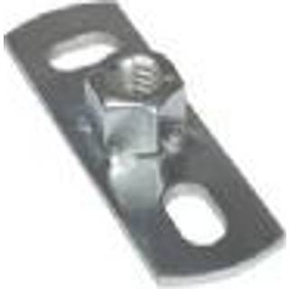 Walraven grundflange M8. Elforzinket 80x25mm med påsvejset muffe