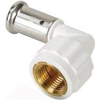 Henco pres vinkel 90° PVDF 20 mm x 1/2 pres/indvendig gevind