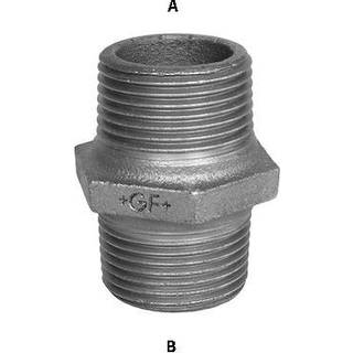 GF  brystnippel galv. 1/2x3/8