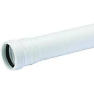 Wavin Wafix pp afløbsrør med muffe 32 x 2000 mm hvid