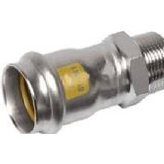 NiroSan Gas overg.F/F 35x1.1/4 mf/mf. Rustfri.Presses med M eller V bakker