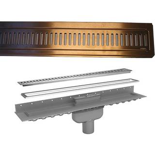 Purus Line Komplet Pakke 900 mm i kobber, Lodret Ø75 mm