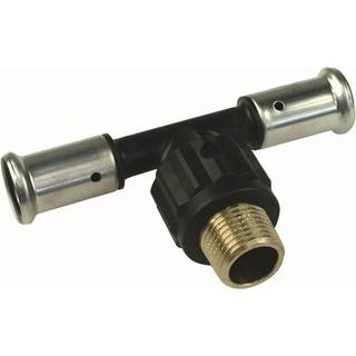 Henco pres tee pvdf med udvendig gevind 63 x 2 x 63 mm