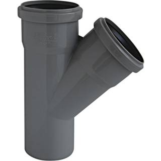 Nicoll HTP grenrør 45° Ø40/40 mm grå
