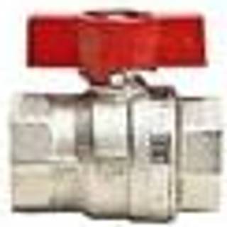 Kuglehane 1/2" muffe/muffe. Med T-greb
