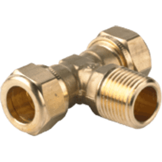 Vsh Fabrieken Vsh kompression tee nippel 15 mm x 1/2x15 mm