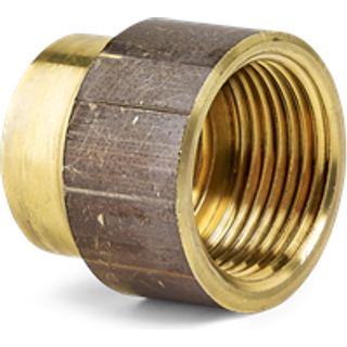 Formmuffe 1/2" - 3/8" messing