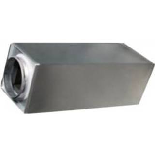 Lyddæmper Ø160 mm x 500 mm Rektangulær, Nippel/Nippel