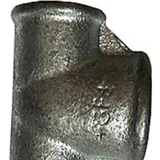+GF+ tee 90° galvaniseret reduceret 1 1/4-2-1 1/4''