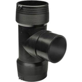 Georg Fischer ELGEF Plus PE El-svejse t-stykke 200 mm 90° PN16 PE100-SDR11. Lige