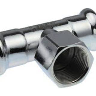 Vsh Fabrieken Vsh tee muffe/muffe/muffe 22 mm x 1/2x22 mm fz