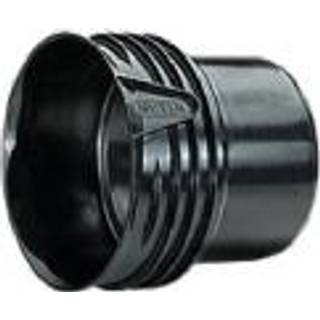 Wavin X-Stream overgang 100-110mm for glat muffe, sort PP