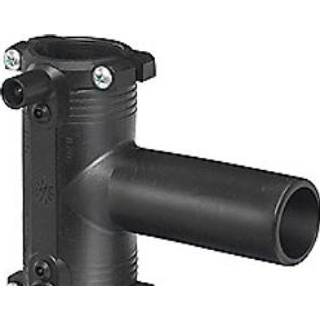 Georg Fischer ELGEF Plus PE El-svejse t-stykke 32 mm 90° PN16 PE100-SDR11 lige med integreret holdeværktøj.