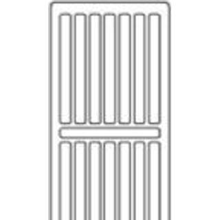 toprist 1000mm Til C4 og C6 radiator, type 22, hvid RAL 9016