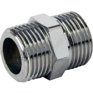 Brystnippel 3/4". Forkromet messing