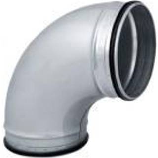 Bøjning 90° Ø125 mm Nippel/Nippel