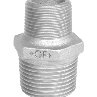 Georg-Fischer Brystnippel galvaniseret reduktion 3 x 2