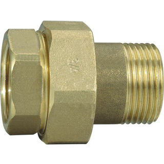 Radiatorforskruning Union 1/2" lige i messing