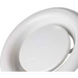 udsugningsventil Ø100 mm inkl.ramme. RAL 9010