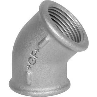GF  vinkel sort mf/mf 45gr 1 1/2