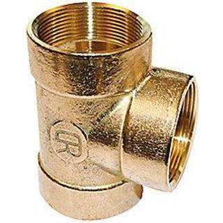 T-stykke tee 1/4" messing