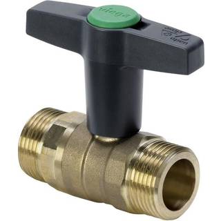 Viega Easytop kuglehane nippel/nippel 1" rødgods