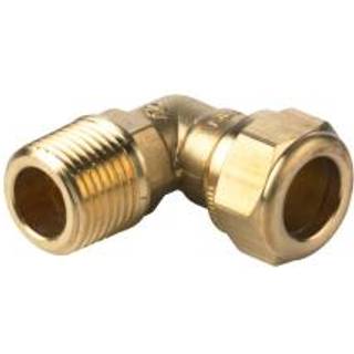 Vinkel 1/2" - 22 mm med nippel Kompressions Fittings
