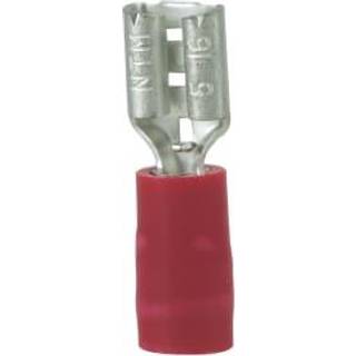 Iso. Spademuffe 0,5-1,5Mm² 6,3X0,8 Rød Elpress