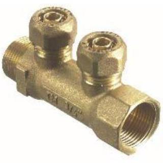 VVS Trading fordelerrør t/pex 2x15 mm afgange 87004.