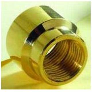 Formmuffe 3/4" - 1/2". Forkromet messing