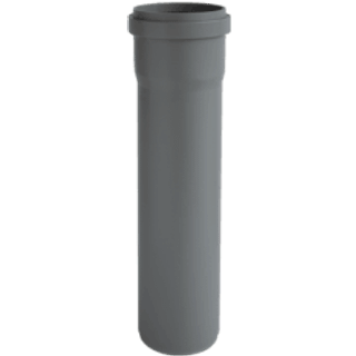 Nicoll HTP afløbsrør med muffe Ø50 mm 25 cm grå