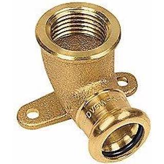 kobber Cu press dækvinkel 1/2'' - 12 mm 90º med indvendigt gevind og muffe