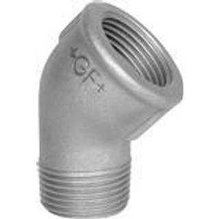 Vinkel 45° Sort 3/4 Muffe-Nippel
